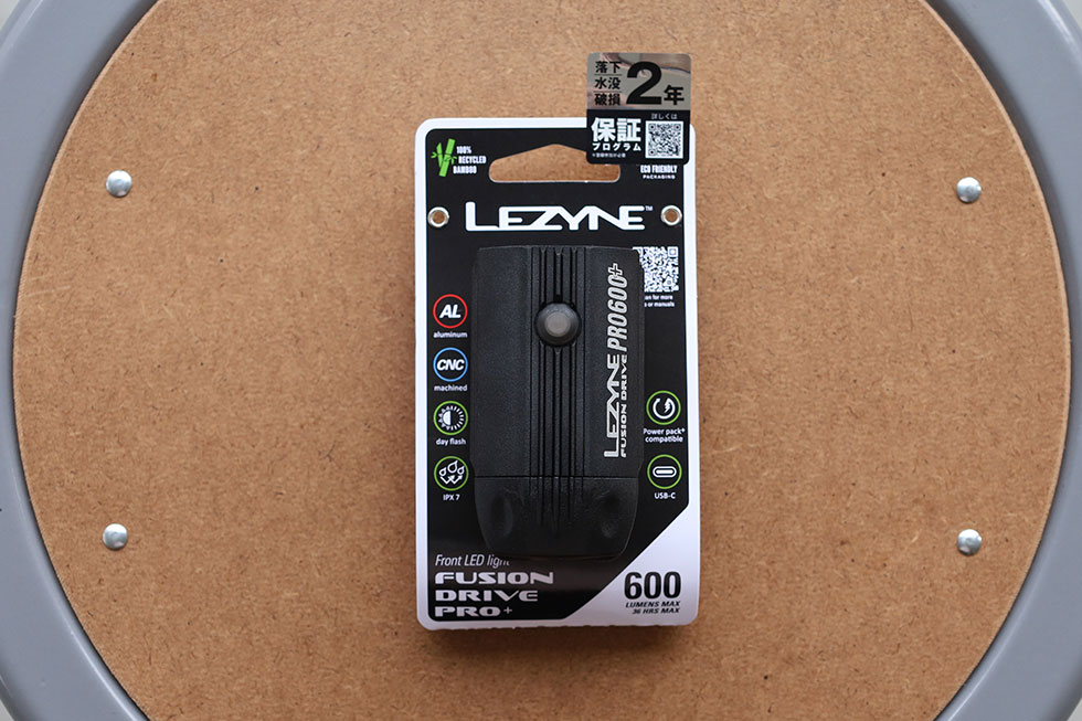 LEZYNE FUSION DRIVE PRO 600+ FRONT SATIN BLACK
